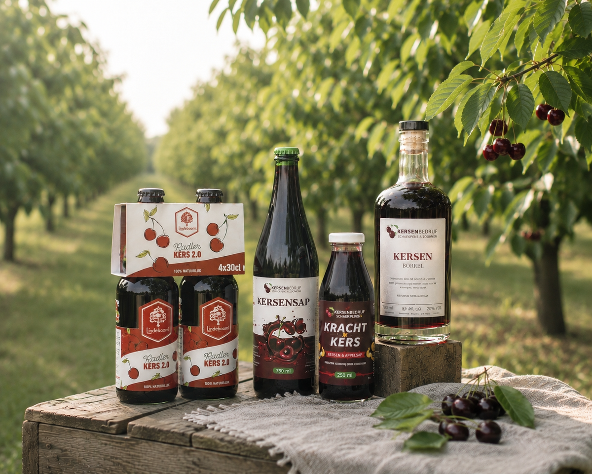Kersensap en dranken van We Love Cherries